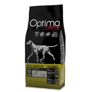 Optima Optima nova 成犬無穀物低脂鮮肉配方 Adult Digestive 12kg 12kg 正面圖