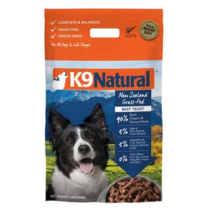 K9 K9 Natural 狗糧 牛肉盛宴 Beef Feast 3.6kg 6kg 正面圖