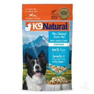 K9 K9 Natural 狗狗 牛草胃配方補品 佐餐品 Topper 75g 75g  正面圖
