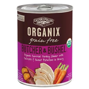 CASTOR CASTOR & POLLUX ORGANIX 狗罐頭 有機無穀物 火雞紅蘿蔔及甜薯 12.7oz 7oz  正面圖
