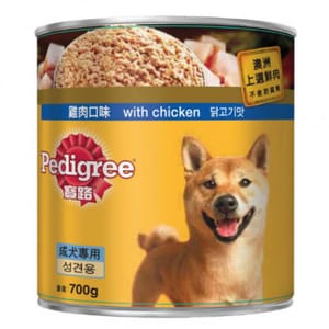 Pedigree寶路 Pedigree寶路 狗罐頭 雞肉味 700g 700g  正面圖