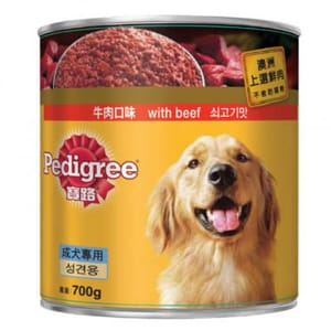 Pedigree寶路 Pedigree寶路 狗罐頭 牛肉 beef 700g 700g 正面圖