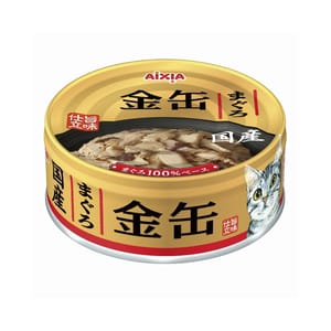 AIXIA AIXIA 愛喜雅 貓罐頭 金缶系列 吞拿魚絲 70g 70g 正面圖