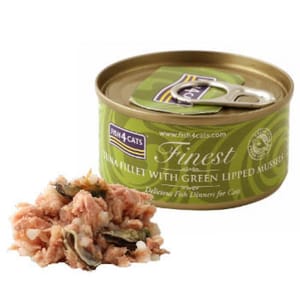 Fish4Cats Fish4Cats Finest貓主食罐 吞拿魚加青口 Tuna Fillet With Green Lipped Mussel 70g 70g  正面圖