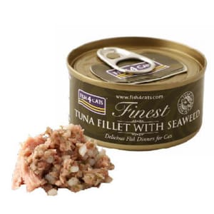 Fish4Cats Fish4Cats Finest貓主食罐 吞拿魚柳加海藻 Tuna Fillet With Seaweed 70g 70g  正面圖