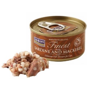 Fish4Cats Fish4Cats Finest貓主食罐 沙甸魚加鯖魚 Sardine and Mackerel 70g 70g 正面圖