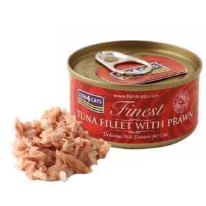 Fish4Cats Fish4Cats Finest貓主食罐 吞拿魚加鮮蝦 Tuna Fillet With Prawn 70g 70g  正面圖