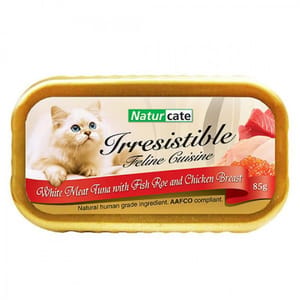Naturcate Naturcate 貓罐頭 白肉吞拿魚+魚子+雞肉 85g 85g 正面圖