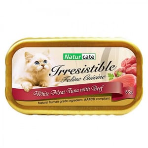 Naturcate Naturcate 貓罐頭 白肉吞拿魚+牛肉 85g 85g  正面圖