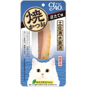 CIAO CIAO 貓零食 日本燒鰹魚條 25g [干貝口味] 25g  正面圖
