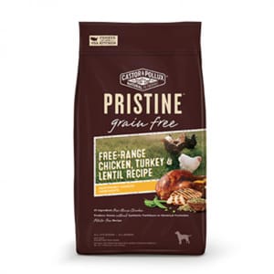CASTOR CASTOR & POLLUX PRISTINE 無穀物全犬糧 放養雞火雞扁豆配方 Chicken Turkey & Lentil 18lbs 18lb  正面圖