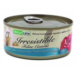 Naturcate Naturcate 貓罐頭 嫩雞胸+龍蝦汁 155g 155g 正面圖