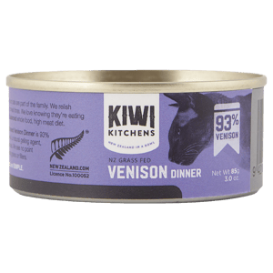 KIWI KIWI KITCHENS 主食貓罐頭 無穀物鹿肉配方 85g 85g  正面圖