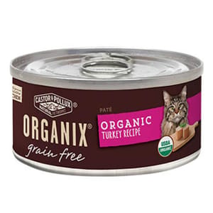 CASTOR CASTOR & POLLUX ORGANIX 貓罐頭 有機無穀物 火雞肉醬配方 5.5oz 5oz  正面圖
