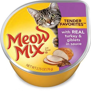 Meow Meow Mix 貓罐頭 雞肉加火雞 78g 78g 正面圖