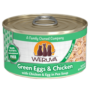 WeRuVa WeRuVa 貓罐頭 主食罐 無骨及去皮雞胸肉、雞蛋、豌豆 Green Eggs and Chicken 85g 85g 正面圖