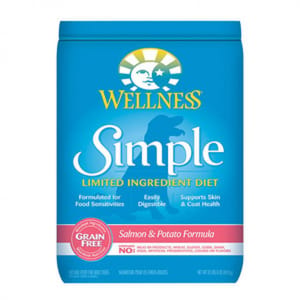 WELLNESS WELLNESS 狗糧 SIMPLE 防敏三文魚配方狗糧 Salmon & Potato 24lb 24lb 正面圖