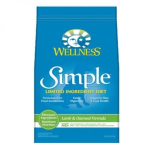 WELLNESS WELLNESS 狗糧 SIMPLE 羊肉單一蛋白質配方 100% Lamb & Oatmeal Formula 4lb 8oz 4lb  正面圖