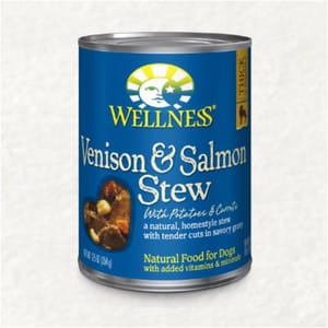 WELLNESS WELLNESS STEW 狗罐頭 鹿肉燘三文魚 Venison & Salmon Stew with Potatoes & Carrots 12.5oz 5oz 正面圖