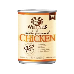 WELLNESS WELLNESS CORE 狗罐頭 95% 無榖物雞肉配方 13.2oz 374g 2oz  正面圖