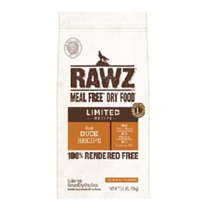 RAWZ RAWZ 狗糧 全犬單一動物蛋白來源配方 鴨肉 20lb 或 20lb 正面圖