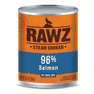 RAWZ RAWZ 狗罐頭 主食罐 全犬配方 三文魚 354g 354g  正面圖