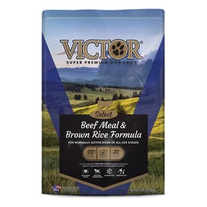 Victor Victor 全犬糧 牛肉糙米配方 15lb 15lb 正面圖