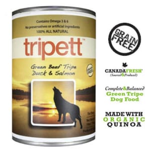 PetKind PetKind Tripett 狗罐頭 無穀物牛草胃鴨肉三文魚配方 Beef Tripe Duck & Salmon 14oz 14oz 正面圖