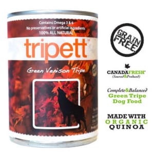 PetKind PetKind Tripett 狗罐頭 無穀物鹿草胃配方 Green Venison Tripe 14oz 14oz 正面圖
