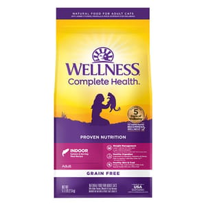 WELLNESS WELLNESS 貓糧 Complete Health 無穀物室內貓配方 三文魚及鯡魚 11lb 8oz 11lb  正面圖