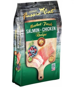 Fussie Fussie Cat 貓糧 Market Fresh 純天然貓糧 三文魚及雞肉配方 Salmon & Chicken 2lb 2lb 正面圖