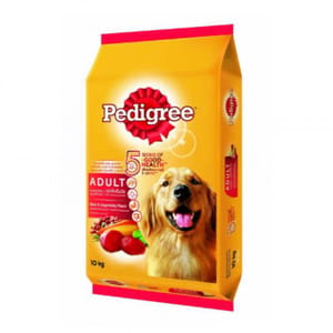 Pedigree寶路 Pedigree寶路 成犬乾糧 牛肉及蔬菜 10kg 10kg  正面圖