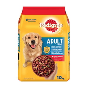 Pedigree寶路 Pedigree寶路 成犬乾糧 牛肉及蔬菜 10kg 10kg 正面圖