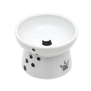 日本猫壱 日本猫壱 necoichi ペット 陶瓷高腳寵物糧食碗 中碼   DC-0703-SC02  貓犬用 正面圖