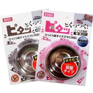 日本直送 日本直送 NYANTA/GONTA CLUB 吸盤型寵物糧食碗 貓犬用 正面圖