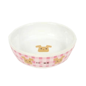 日本直送 日本直送 狗狗陶瓷糧食碗 INM-011   正面圖