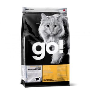 GO! GO! 低敏美毛系列 鴨肉貓糧配方 Duck Cat Food Recipe 8lb 8lb  正面圖