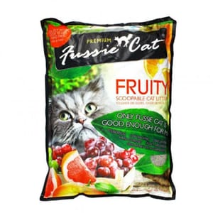 Fussie Fussie Cat高竇貓 礦物貓砂 雜果味 10L 10L 正面圖