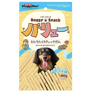 DoggyMan DoggyMan 日本狗零食 牛奶加鈣營養軟條 80g 80g 犬用 背面圖