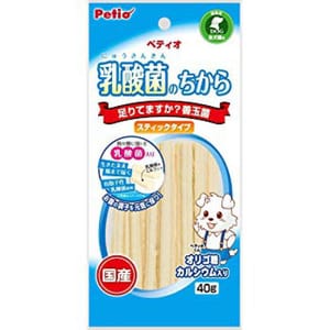 Petio Petio 狗零食 乳酸菌 善玉菌牛乳棒 腸胃健康 40g 40g 正面圖