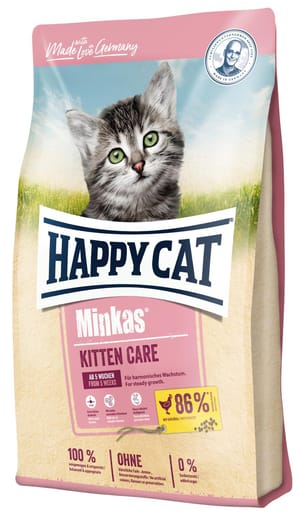 Happy Happy Cat Minkas Kitten Care 初生貓營養配方 1.5kg 5kg 正面圖