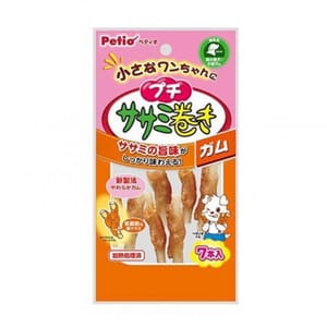 日本Petio 日本Petio 狗零食 潔齒雞胸肉牛皮卷 7條裝 犬用 正面圖