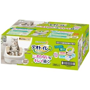 Unicharm Unicharm 日本無蓋雙層貓砂盆連托盆套裝 正面圖
