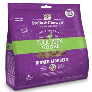 Stella & Chewy's Stella & Chewy's 貓糧 Dinner Morsels 凍乾生肉主食糧 鴨肉及鵝肉配方 18oz 18oz 正面圖