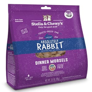 Stella & Chewy's Stella & Chewy's 貓糧 Dinner Morsels 凍乾生肉主食糧 兔肉配方 8oz 8oz  正面圖