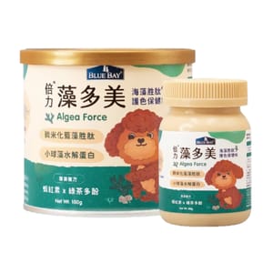 BLUE BLUE BAY倍力 藻多美 強海藻胜肽護色保健粉  80g 80g 貓犬用 正面圖