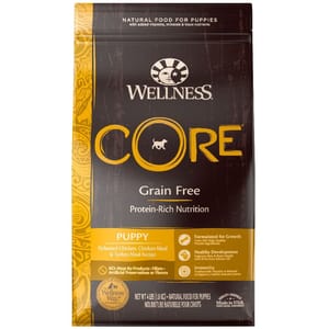 WELLNESS WELLNESS CORE 狗糧 無穀物 幼犬低敏成長配方 去骨雞及火雞 4lb 4lb  正面圖