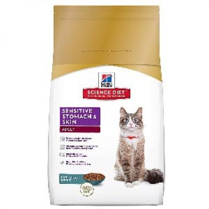 Hills Hills 貓糧 成貓腸胃皮膚敏感專用配方 Sensitive Stomach & Skin 3.5lb 5lb 正面圖