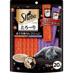 日本Sheba 日本Sheba 貓肉泥 吞拿魚拼吞拿海鮮 12g 20本入 12g  正面圖