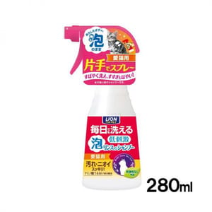 日本獅王LION 日本獅王LION Pet 貓用泡沫沖涼液 280ml 280ml 貓用 正面圖